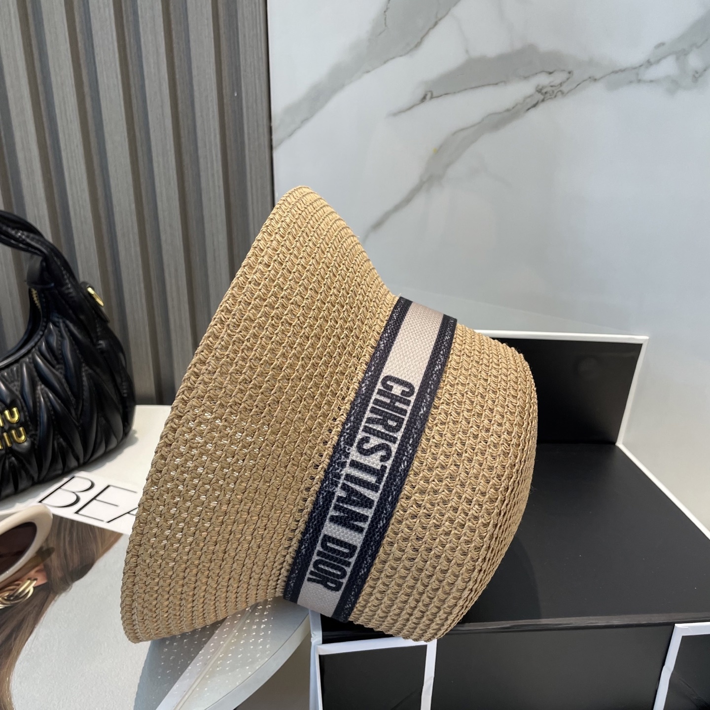 迪奥Dior 新款草帽,高级定制,名媛风,细节待上,夏季防晒防紫外线,出行必备,百搭好看