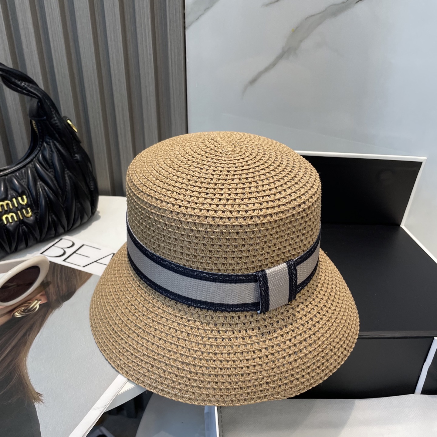 迪奥Dior 新款草帽,高级定制,名媛风,细节待上,夏季防晒防紫外线,出行必备,百搭好看