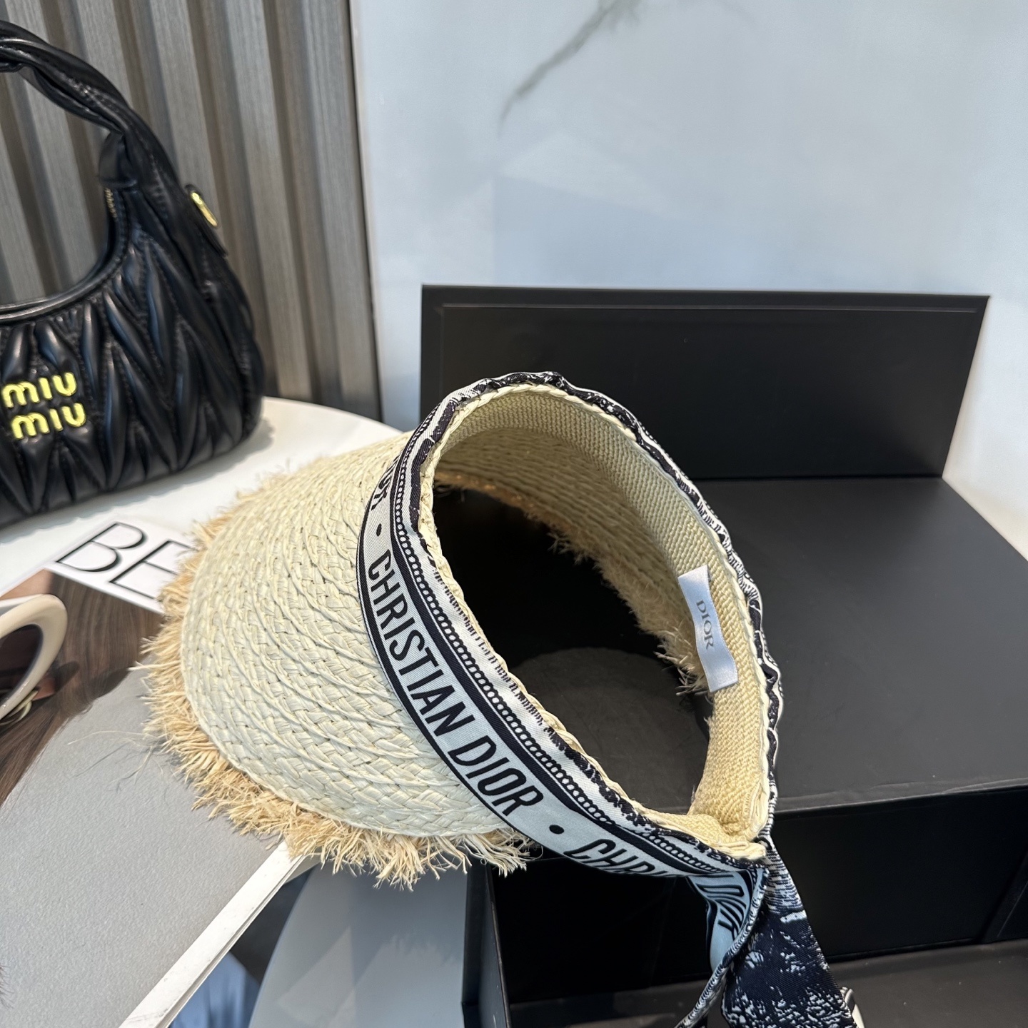 迪奥 Dior 空顶帽 高级定制,名媛风,细节待上,夏季防晒防紫外线,出行必备,百搭好看