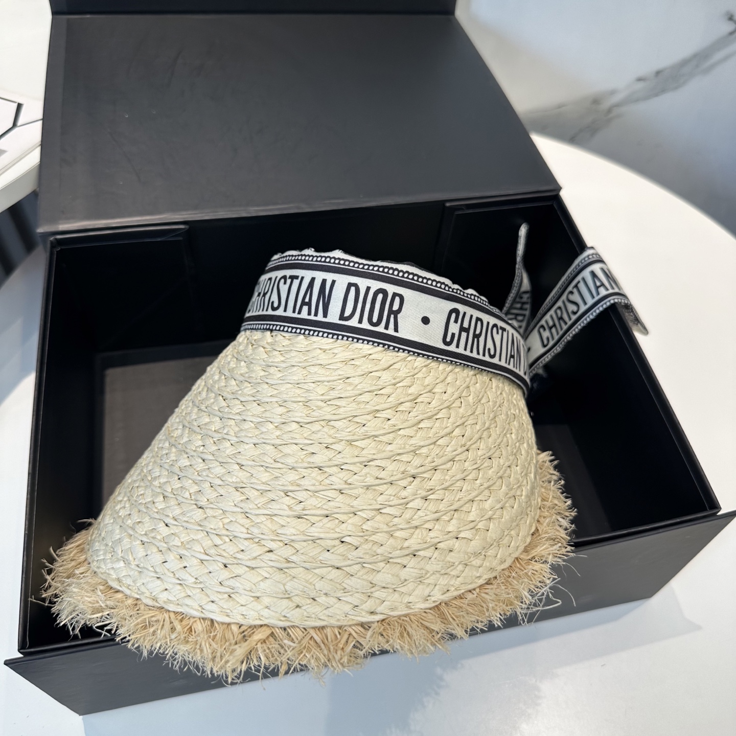 迪奥 Dior 空顶帽 高级定制,名媛风,细节待上,夏季防晒防紫外线,出行必备,百搭好看