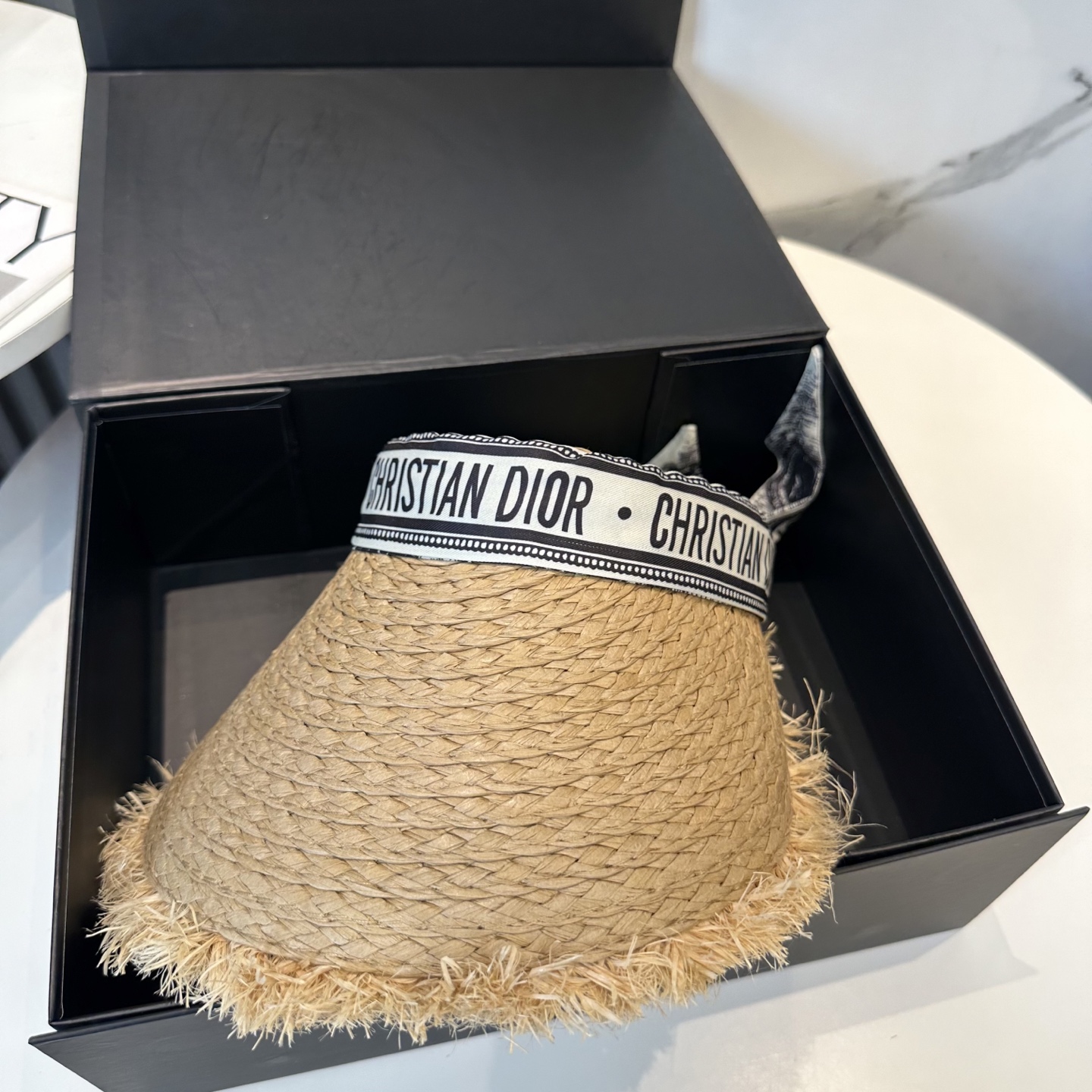 迪奥 Dior 空顶帽 高级定制,名媛风,细节待上,夏季防晒防紫外线,出行必备,百搭好看