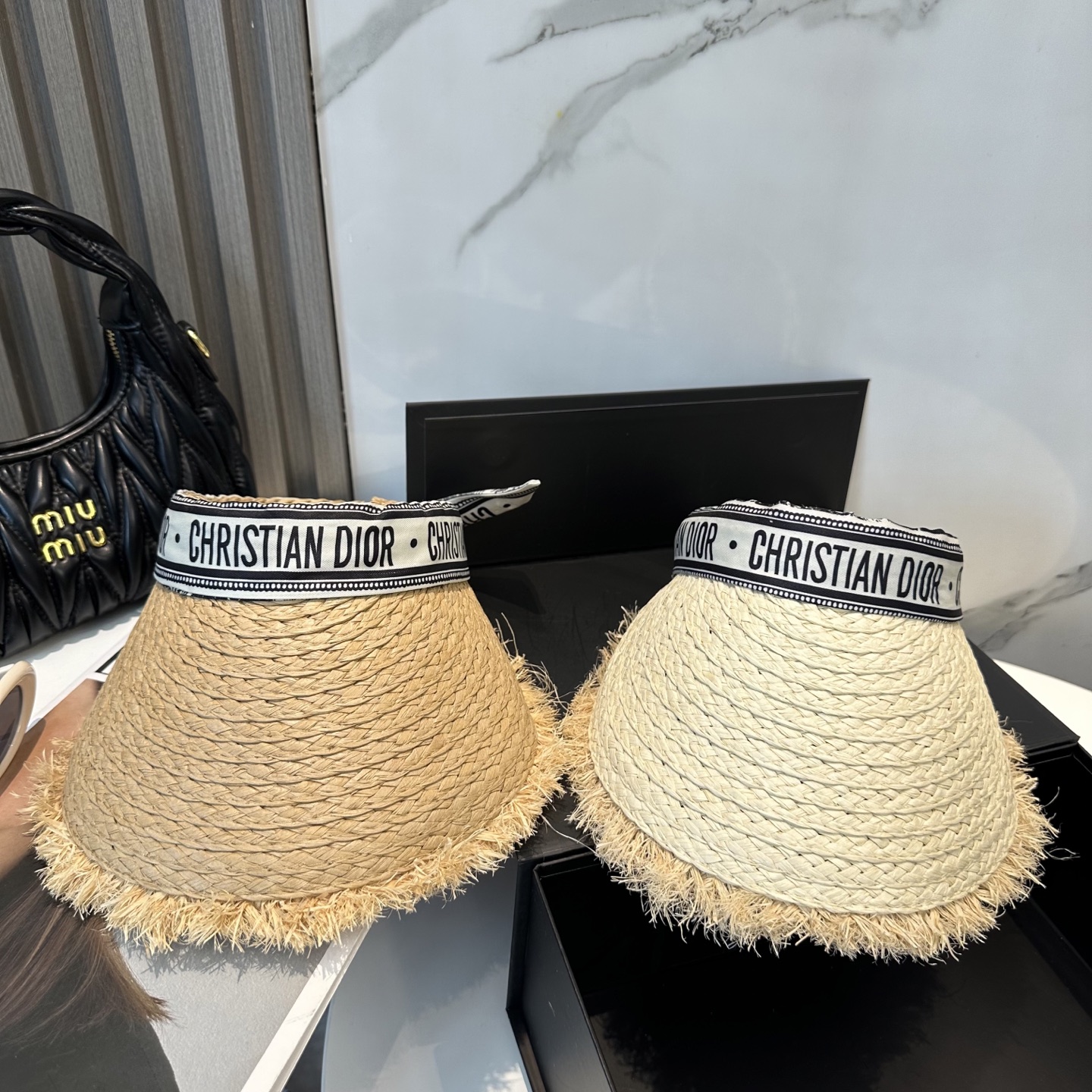 迪奥 Dior 空顶帽 高级定制,名媛风,细节待上,夏季防晒防紫外线,出行必备,百搭好看