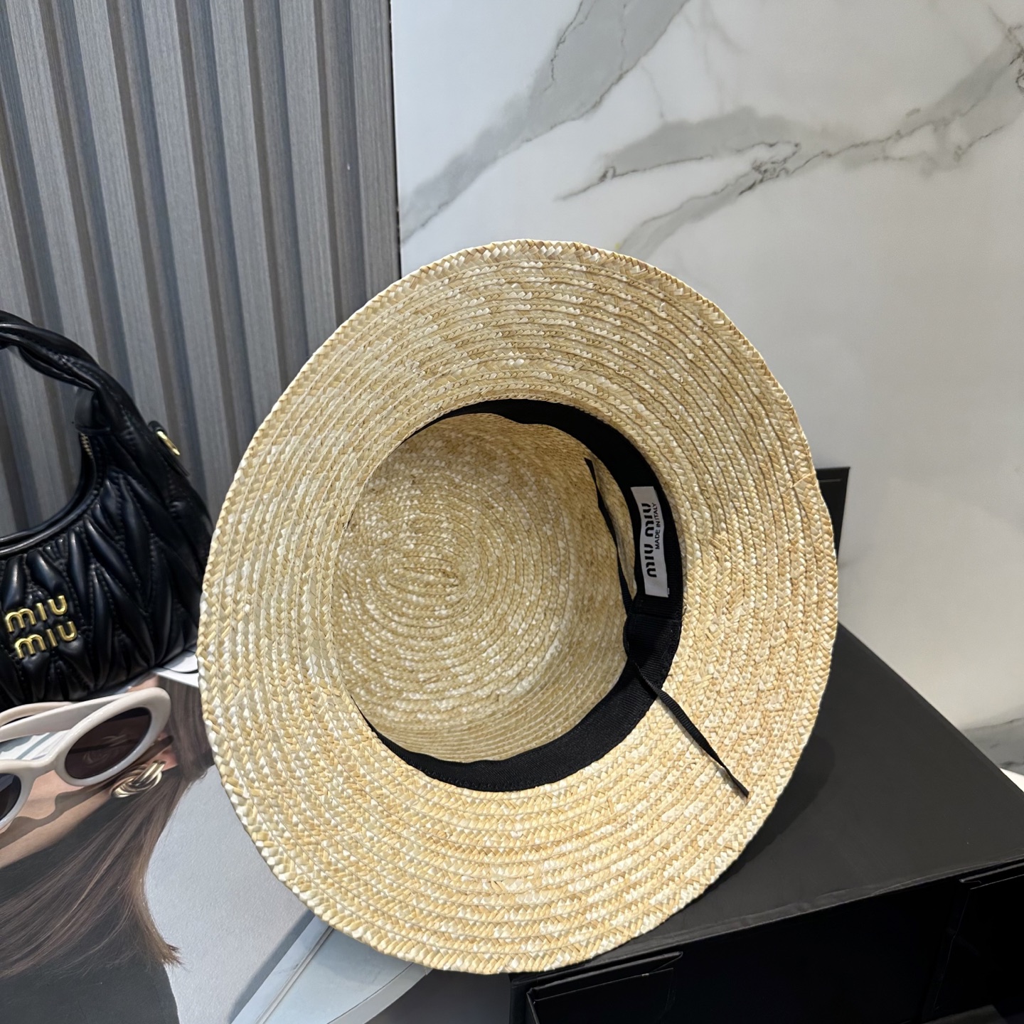 
miumiu缪缪 新款草帽，高级定制，名媛风，细节待上，夏季防晒防紫外线，出行必备，百搭好看