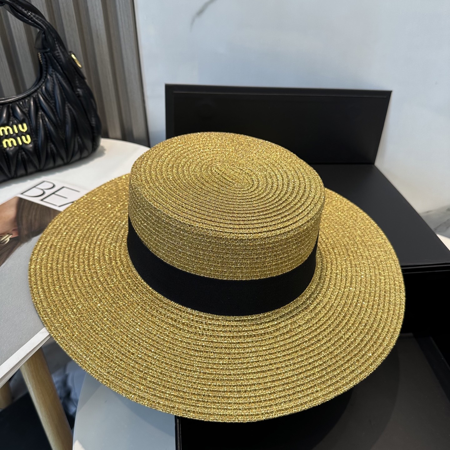  古奇Gucci新款草帽，高级定制，名媛风，细节待上，夏季防晒防紫外线，出行必备，百搭好看