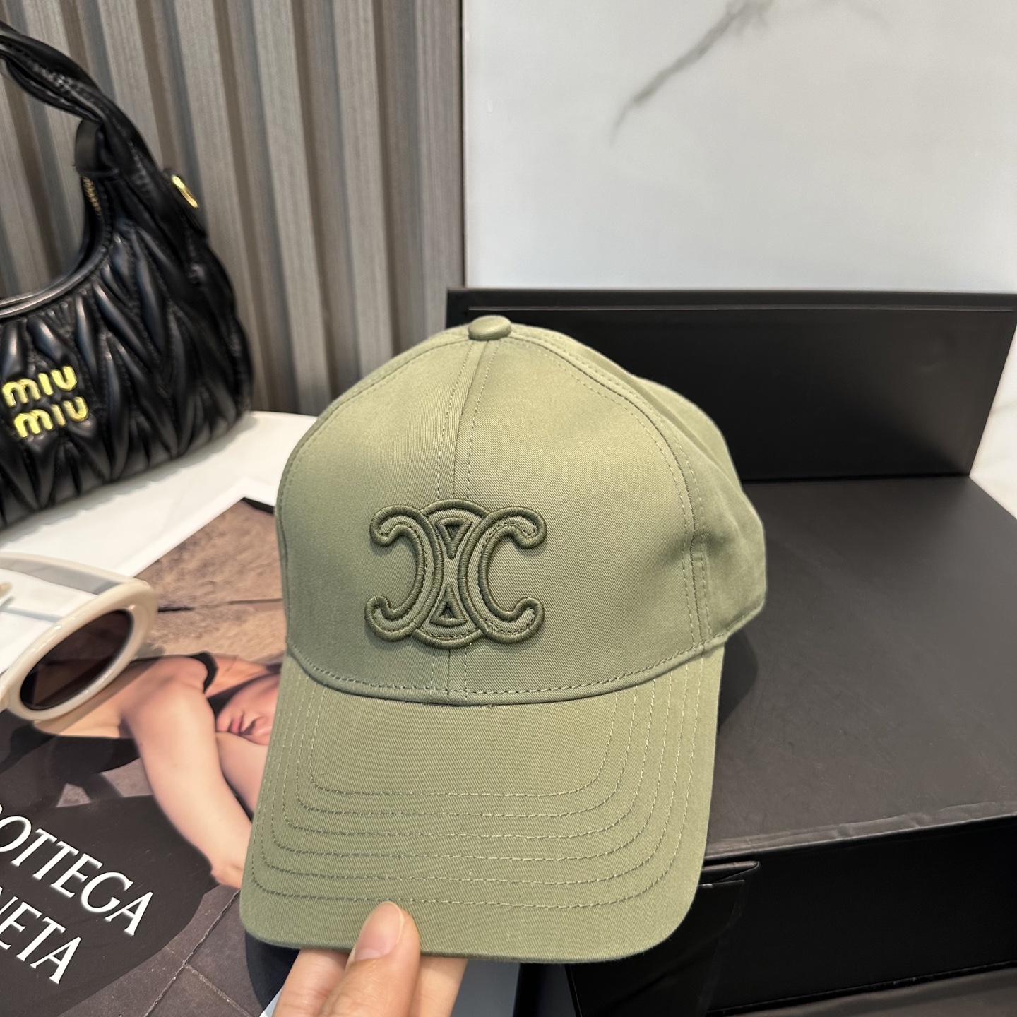 [Celine Hats]Popular CELINE Celine simple letter star with the same model, the