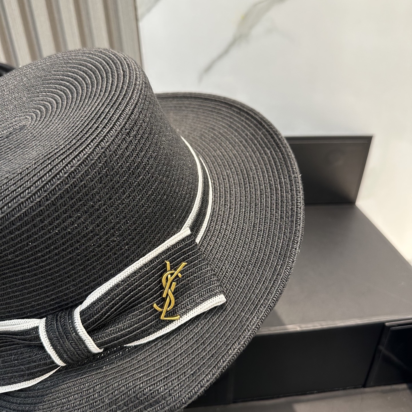 
香奈儿 2025新款平顶草帽，高级定制，名媛风，细节待上，夏季防晒防紫外线，出行必备，百搭好看