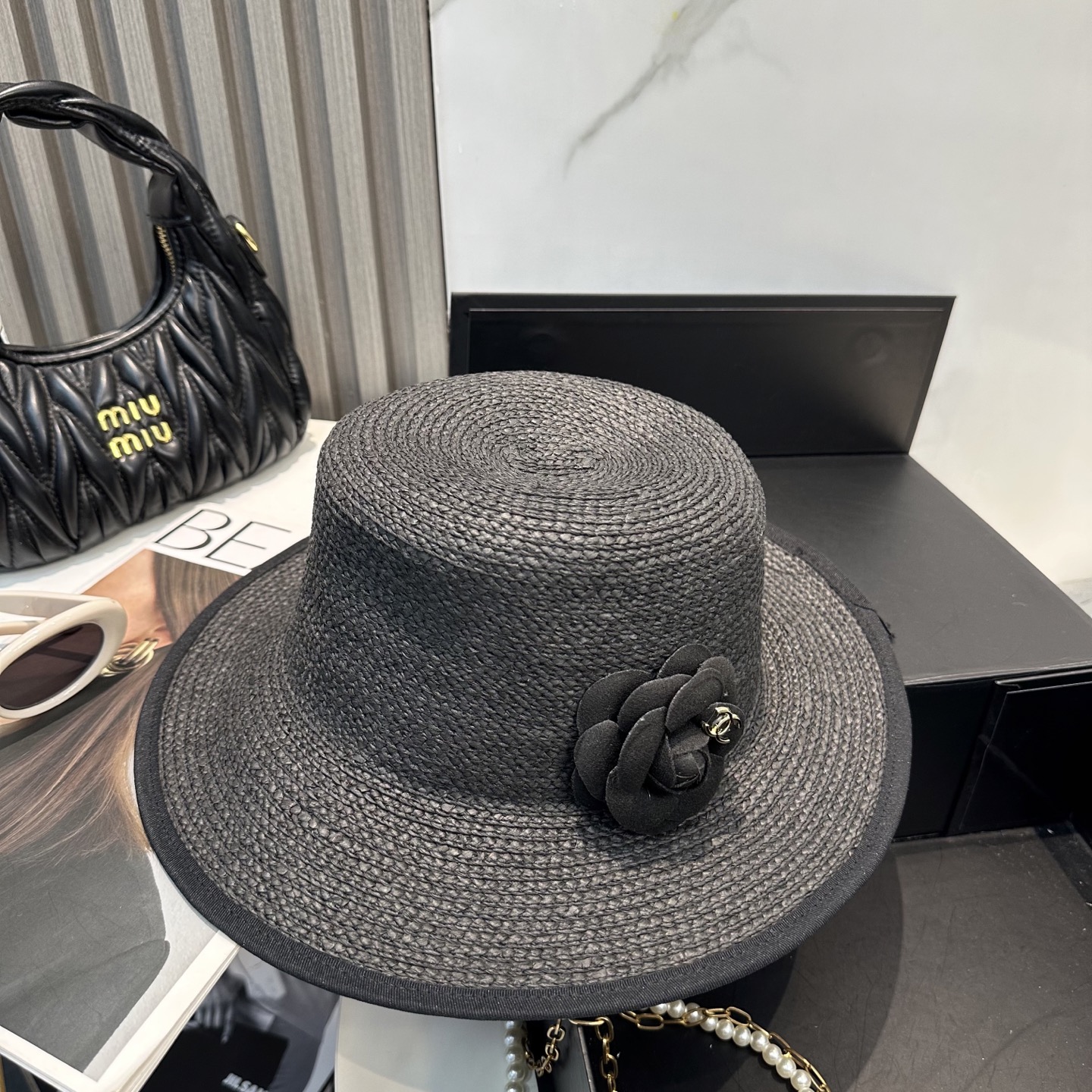 
香奈儿 2025新款草帽，高级定制，名媛赫本风，细节待上，夏季防晒防紫外线，出行必备，百搭好看