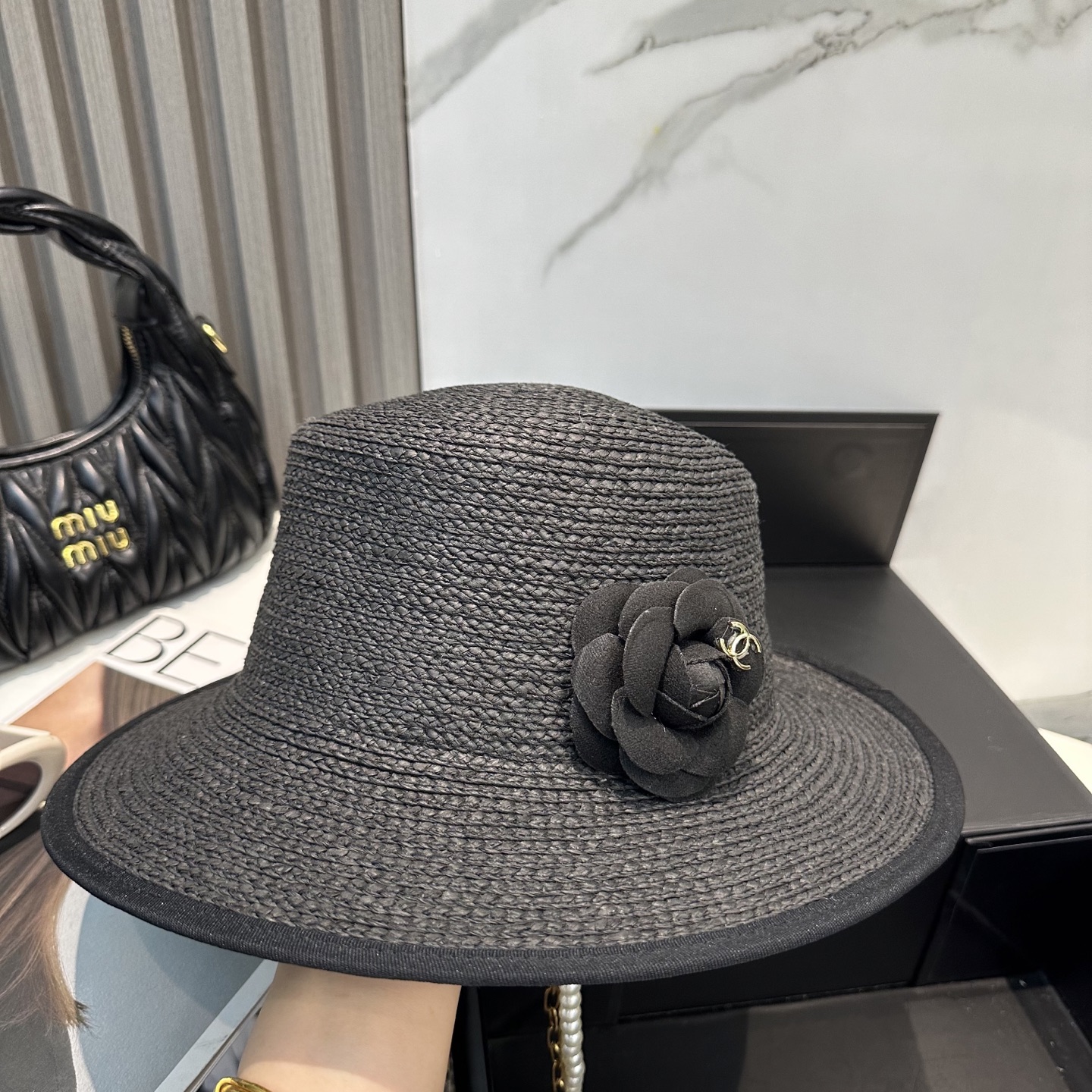 
香奈儿 2025新款草帽，高级定制，名媛赫本风，细节待上，夏季防晒防紫外线，出行必备，百搭好看