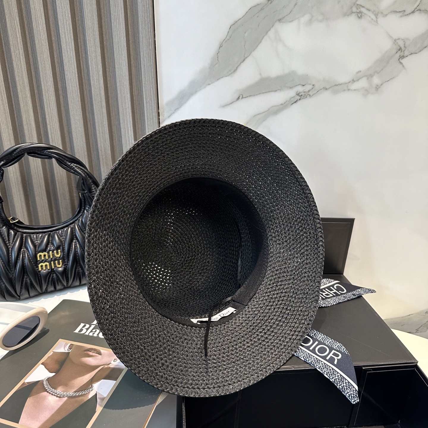 【DIOR迪奥】爆款织带草编草帽礼帽🤩细节控，简约大方，百搭单品～出街首选，新款帽型超美腻