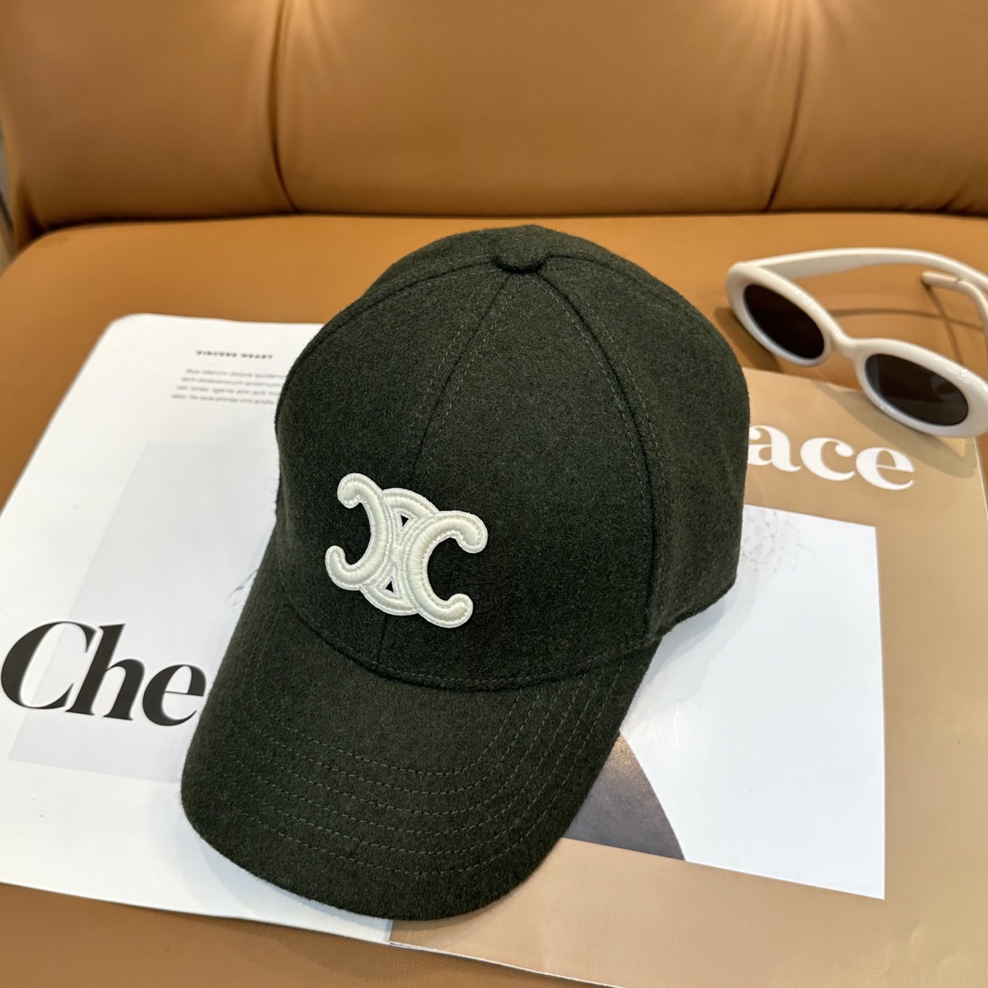 赛琳 秋冬新款羊绒毛棒球帽 简约爆款，大牌同步，超好搭配，出货！