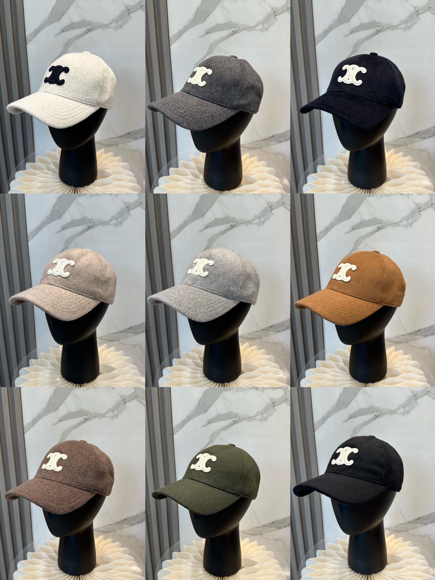 赛琳 秋冬新款羊绒毛棒球帽 简约爆款，大牌同步，超好搭配，出货！