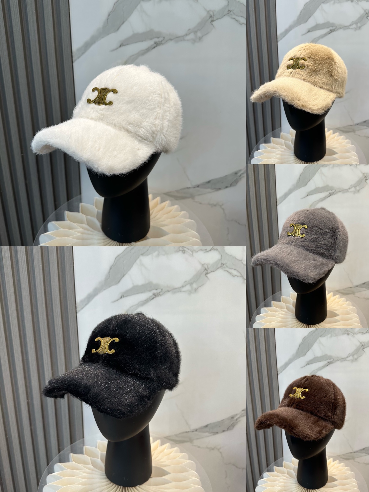 赛琳 CELINE 新款秋冬棒球帽🧢毛绒绒的非常舒服 大牌款超好搭配，闭眼入的一款