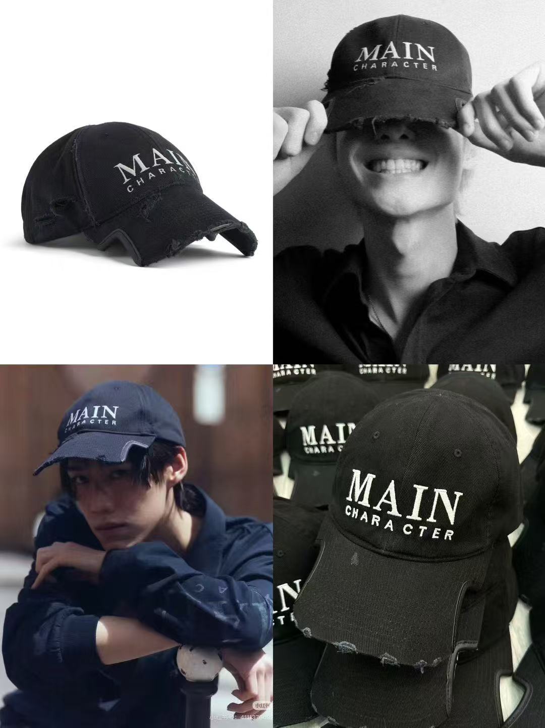 BALENCIAGA巴黎世家新款logo棒球帽，很酷的色系，男女佩戴都有不同style，第一批抢先出货！