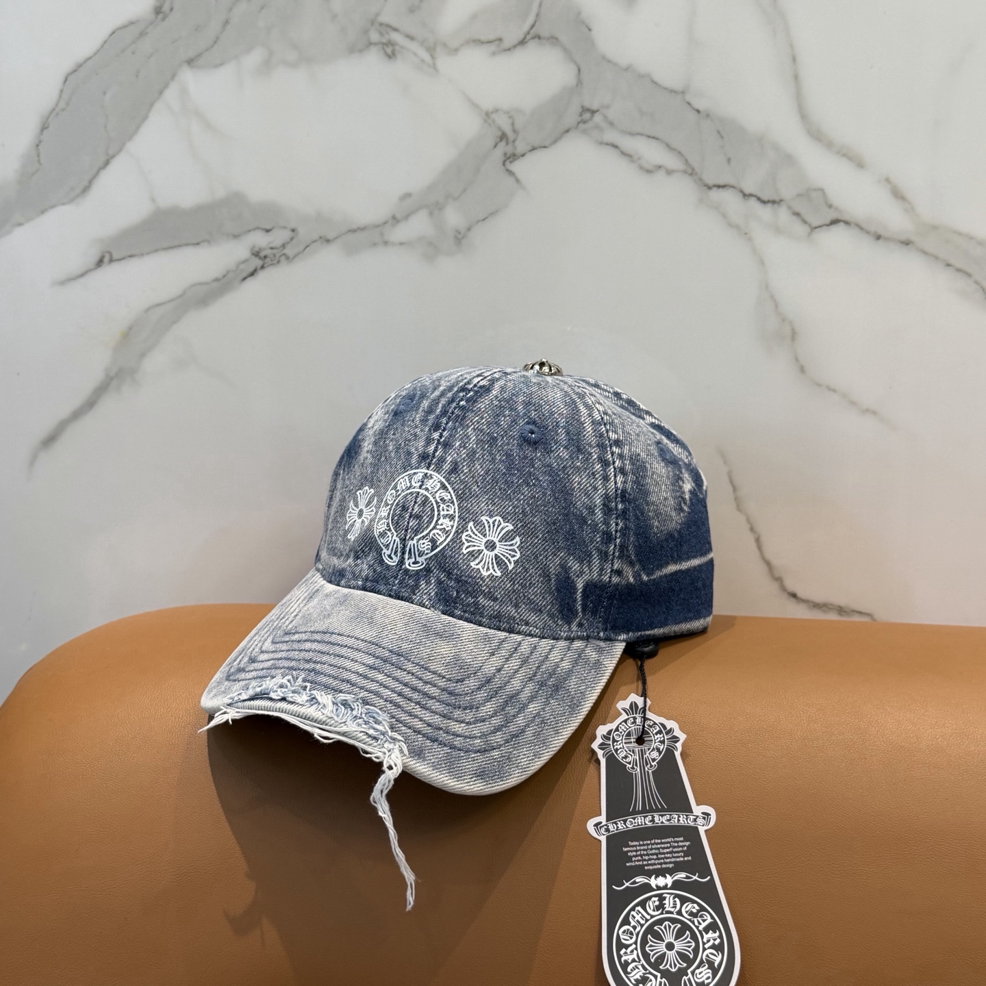 克罗心新款高品质洗水牛仔棒球帽，高端定制版！网红时尚博主同款！墙裂推荐！质量巨好！头围57cm