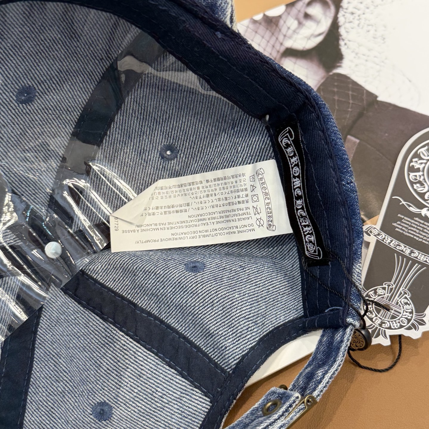 克罗心新款高品质洗水牛仔棒球帽，高端定制版！网红时尚博主同款！墙裂推荐！质量巨好！头围57cm