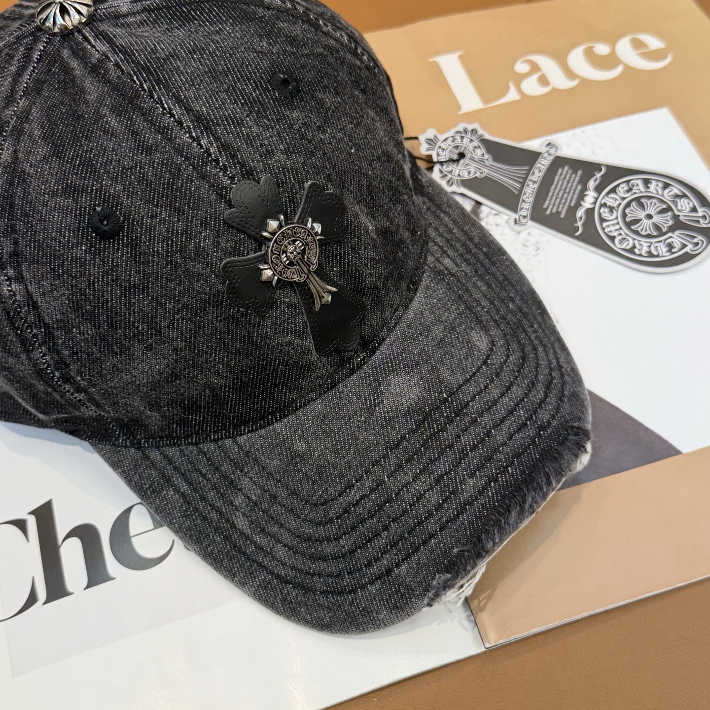 克罗心新款高品质洗水牛仔棒球帽，高端定制版！网红时尚博主同款！墙裂推荐！质量巨好！头围57cm