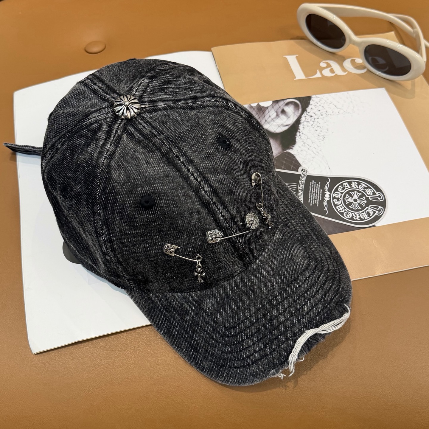 克罗心新款高品质洗水牛仔棒球帽，高端定制版！网红时尚博主同款！墙裂推荐！质量巨好！头围57cm