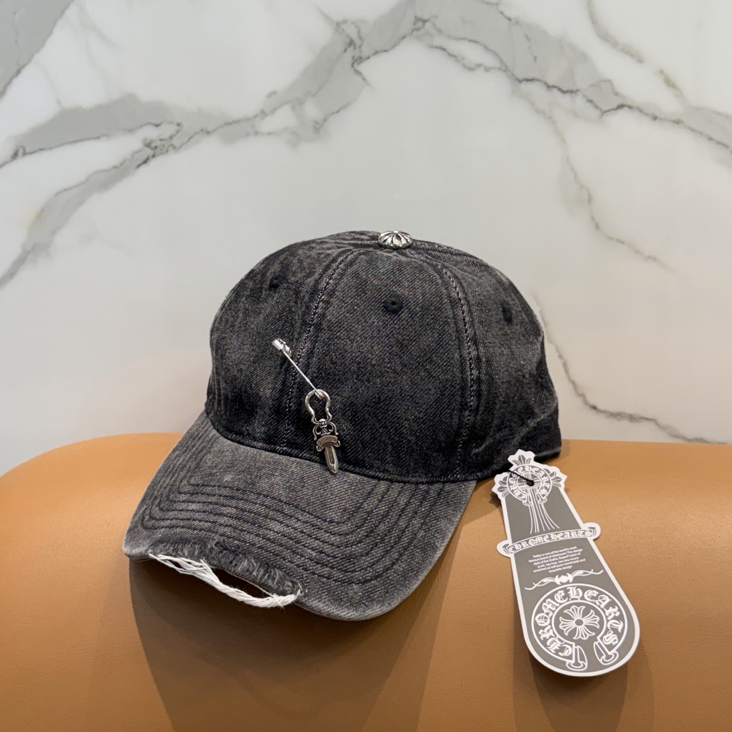 克罗心新款高品质洗水牛仔棒球帽，高端定制版！网红时尚博主同款！墙裂推荐！质量巨好！头围57cm