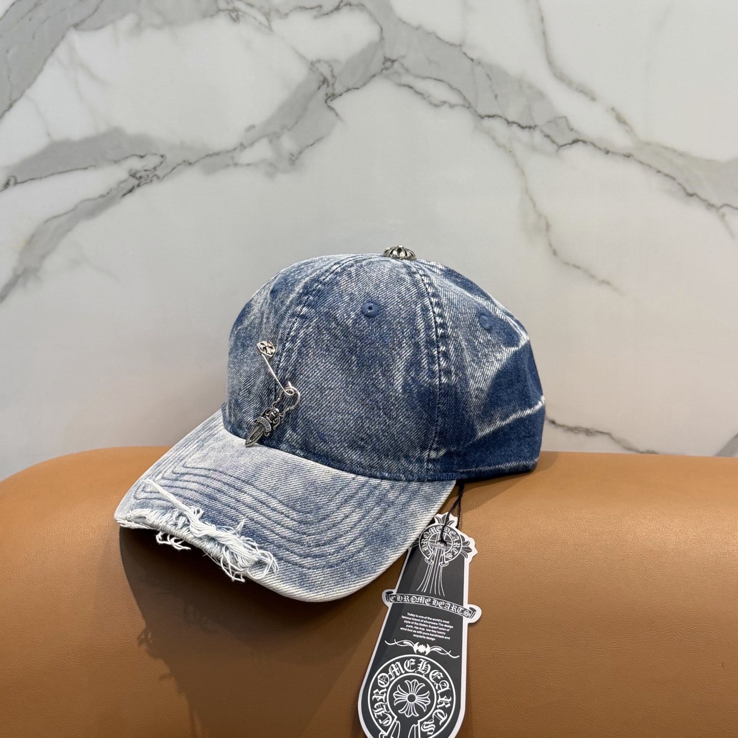 克罗心新款高品质洗水牛仔棒球帽，高端定制版！网红时尚博主同款！墙裂推荐！质量巨好！头围57cm