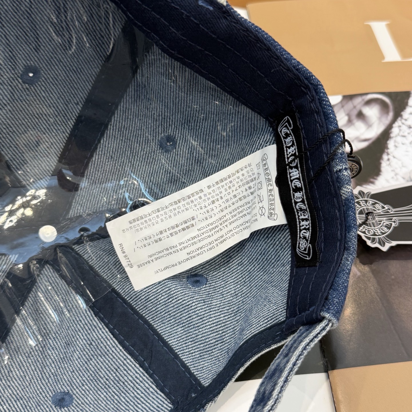 克罗心新款高品质洗水牛仔棒球帽，高端定制版！网红时尚博主同款！墙裂推荐！质量巨好！头围57cm