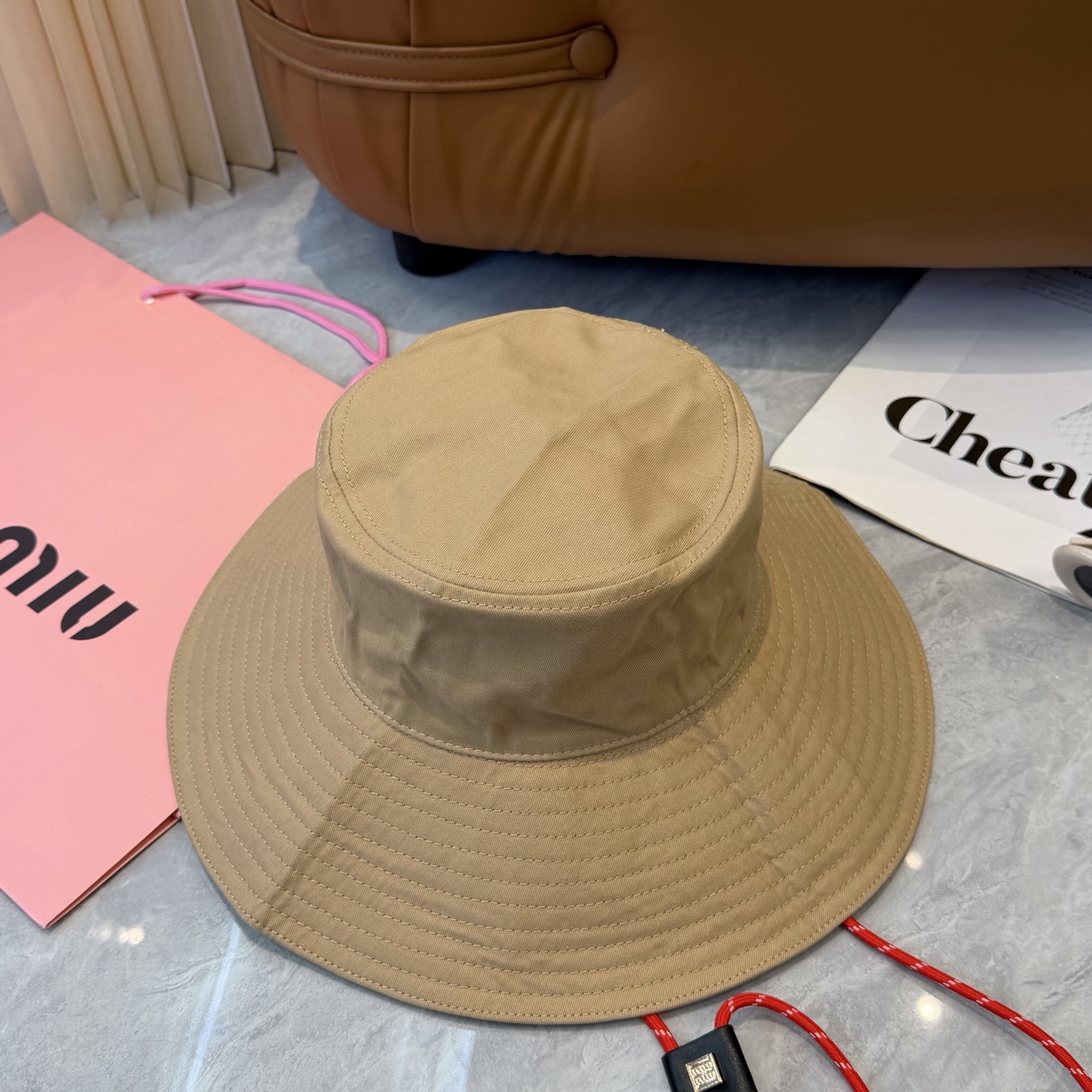 miumiu谬谬新款渔夫帽女春夏秋韩版日系网红盆帽遮脸遮脸显脸小渔夫帽