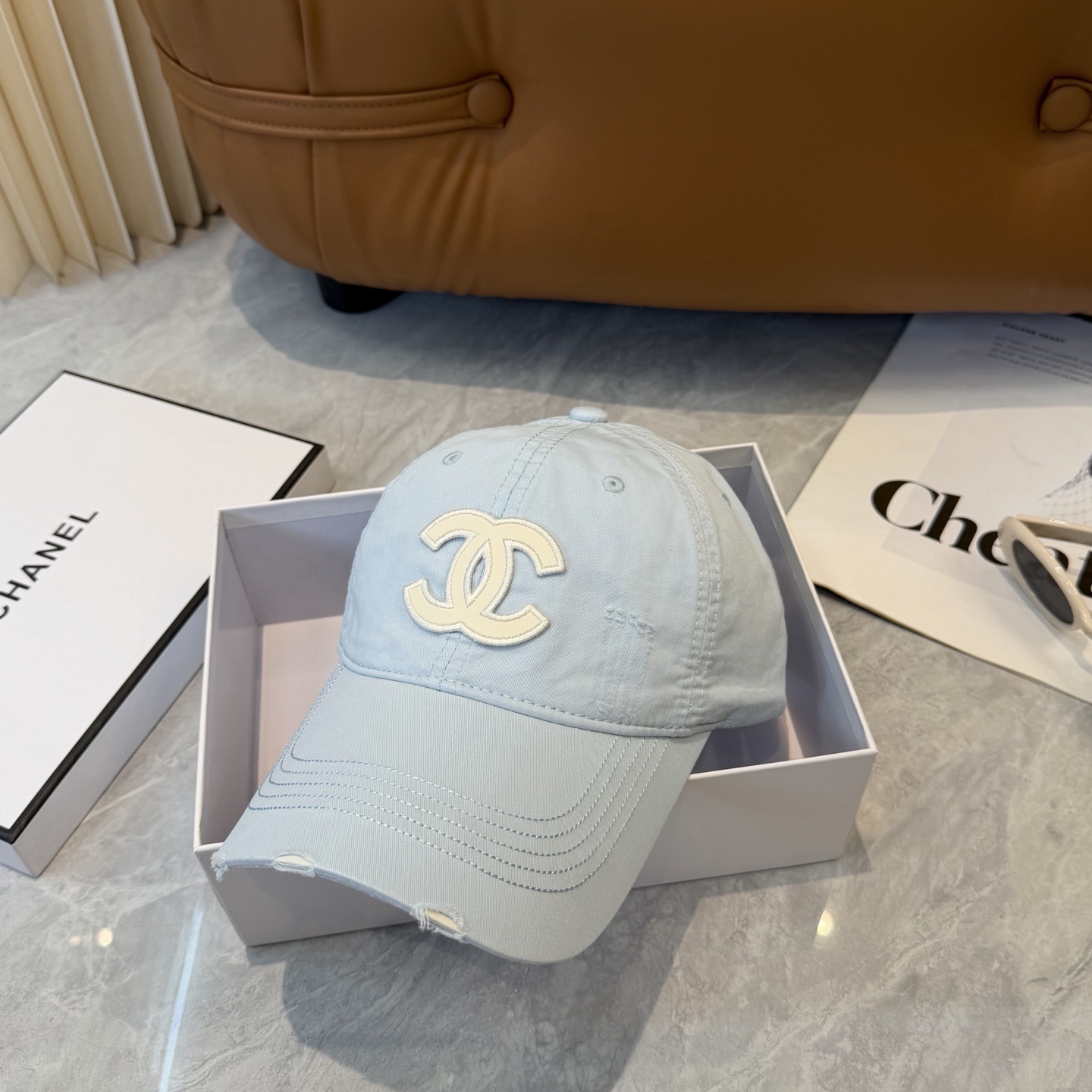 【CHANEL香奈儿】春夏新款简约小香logo棒球帽，新款出货，大牌款超好搭配，赶紧入手！