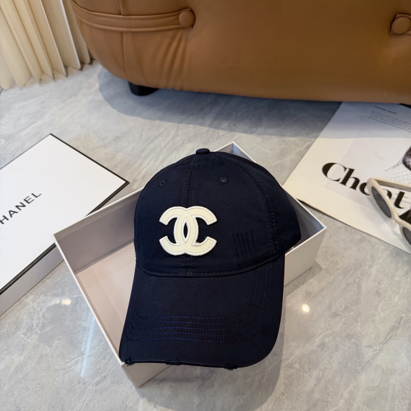 【CHANEL香奈儿】春夏新款简约小香logo棒球帽，新款出货，大牌款超好搭配，赶紧入手！