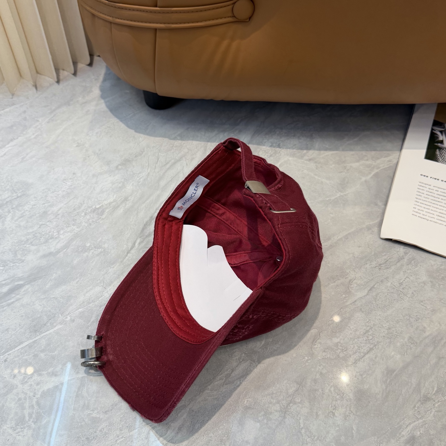 Moncler 蒙口MONCLER 新款棒球帽，炸街单品，风格很OK， . 博主的最爱 高品质舒适透气，凹造型很