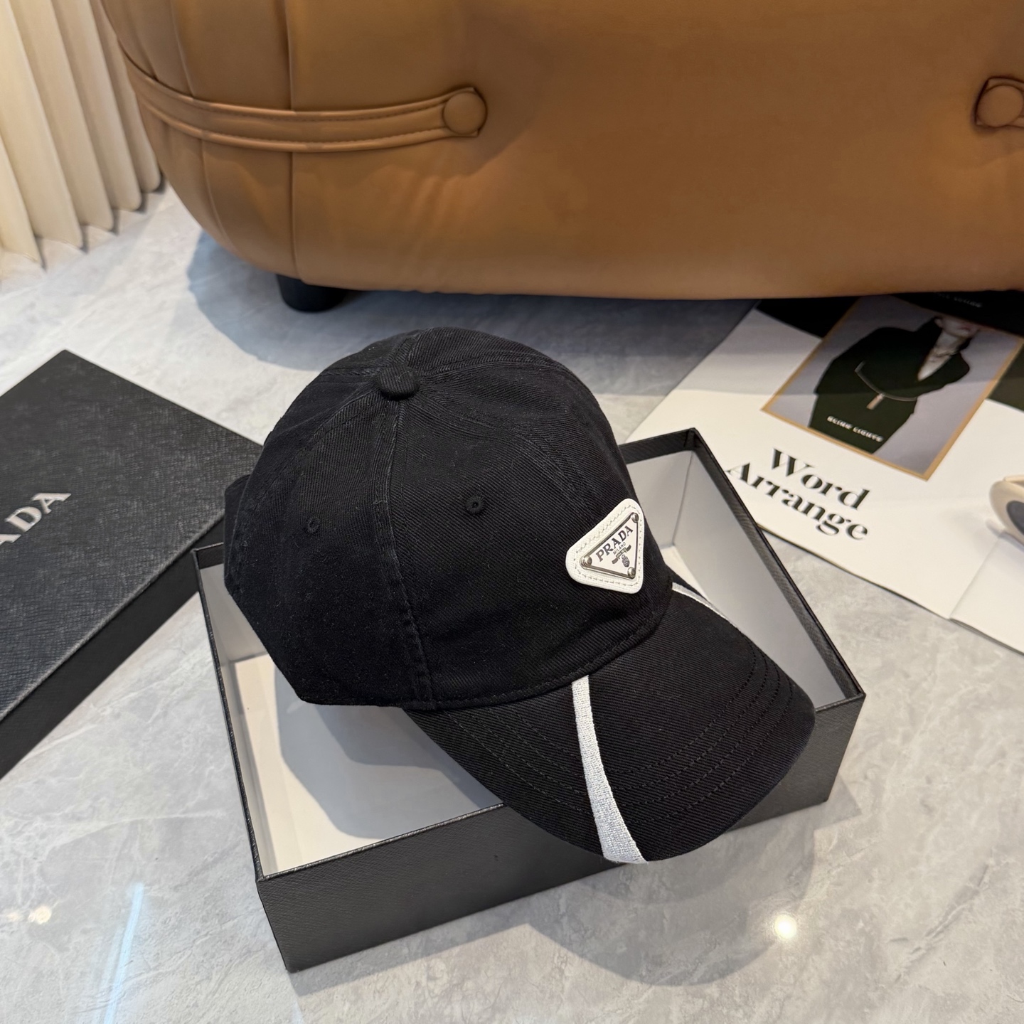 普拉达 Prada🆕新款个性棒球帽，高品质透气性巨佳，四季佩戴款高颜值时尚单品！男女同款