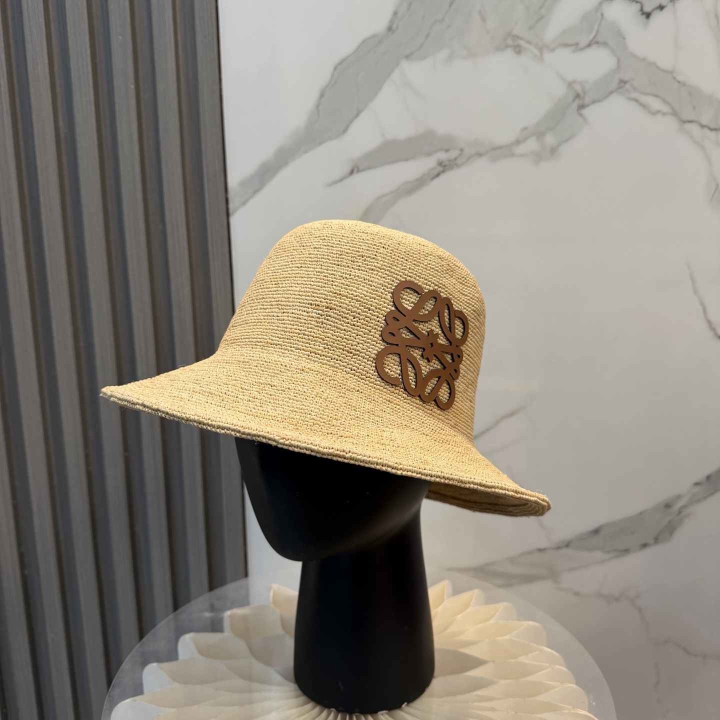 Loewe 春夏日休闲草帽 度假logo 进口 拉菲编织草帽子