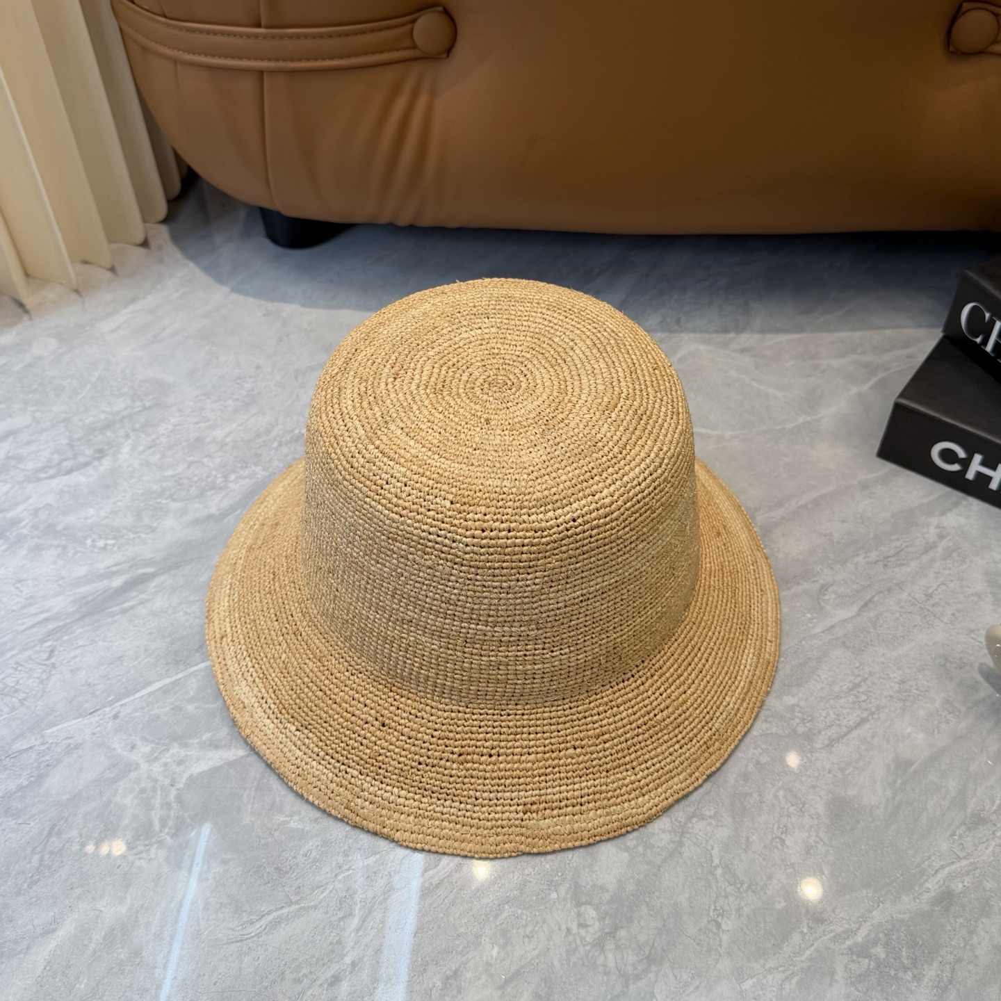 Loewe 春夏日休闲草帽 度假logo 进口 拉菲编织草帽子