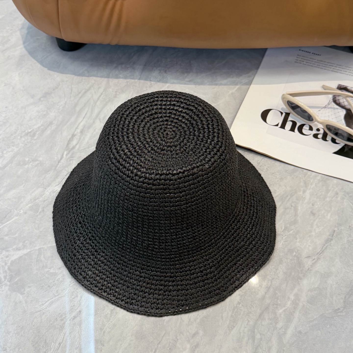 Celine 赛琳CELINE新款拉菲草帽，纯手工钩织，产量极少，重工打造， ，头围57cm