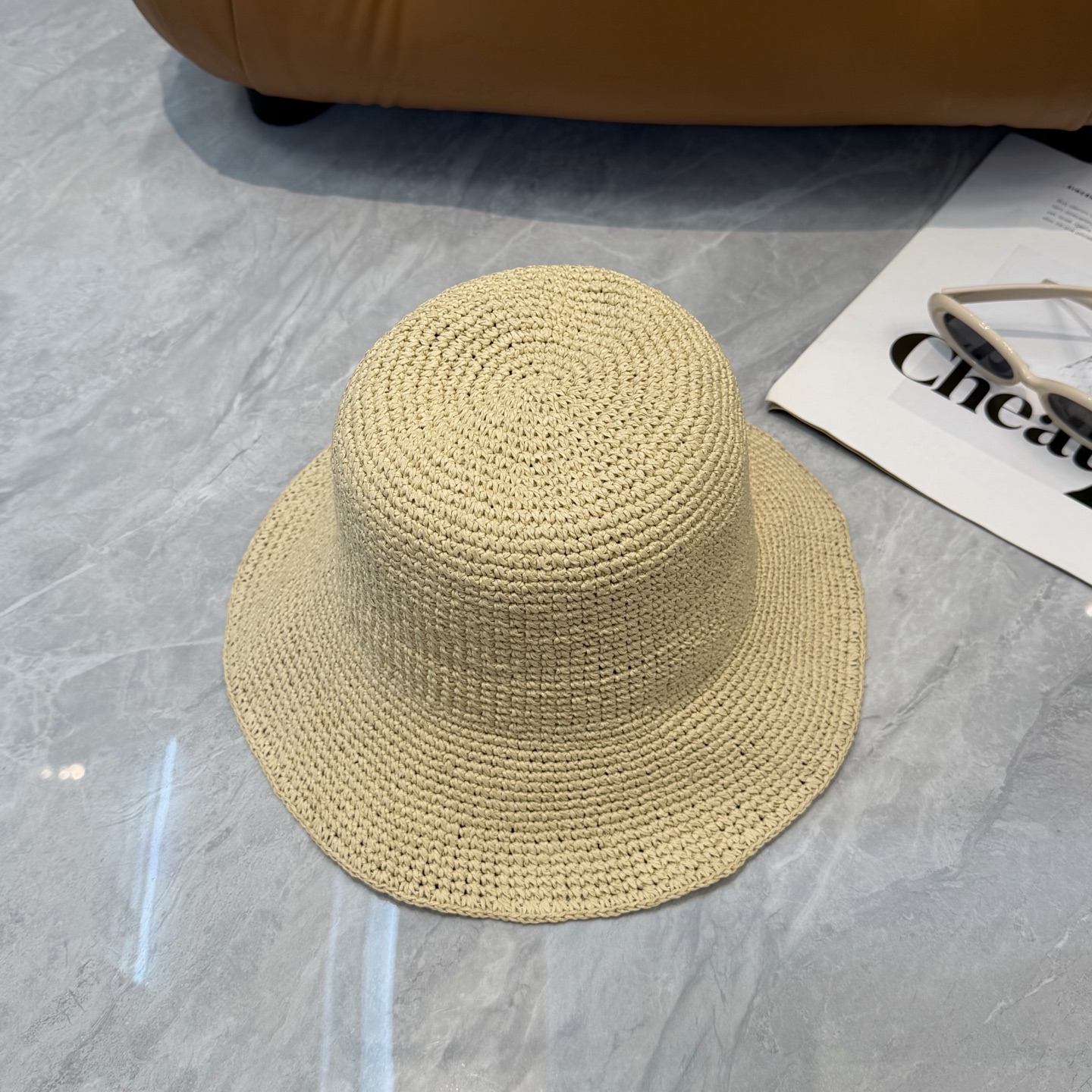 Celine 赛琳CELINE新款拉菲草帽，纯手工钩织，产量极少，重工打造， ，头围57cm