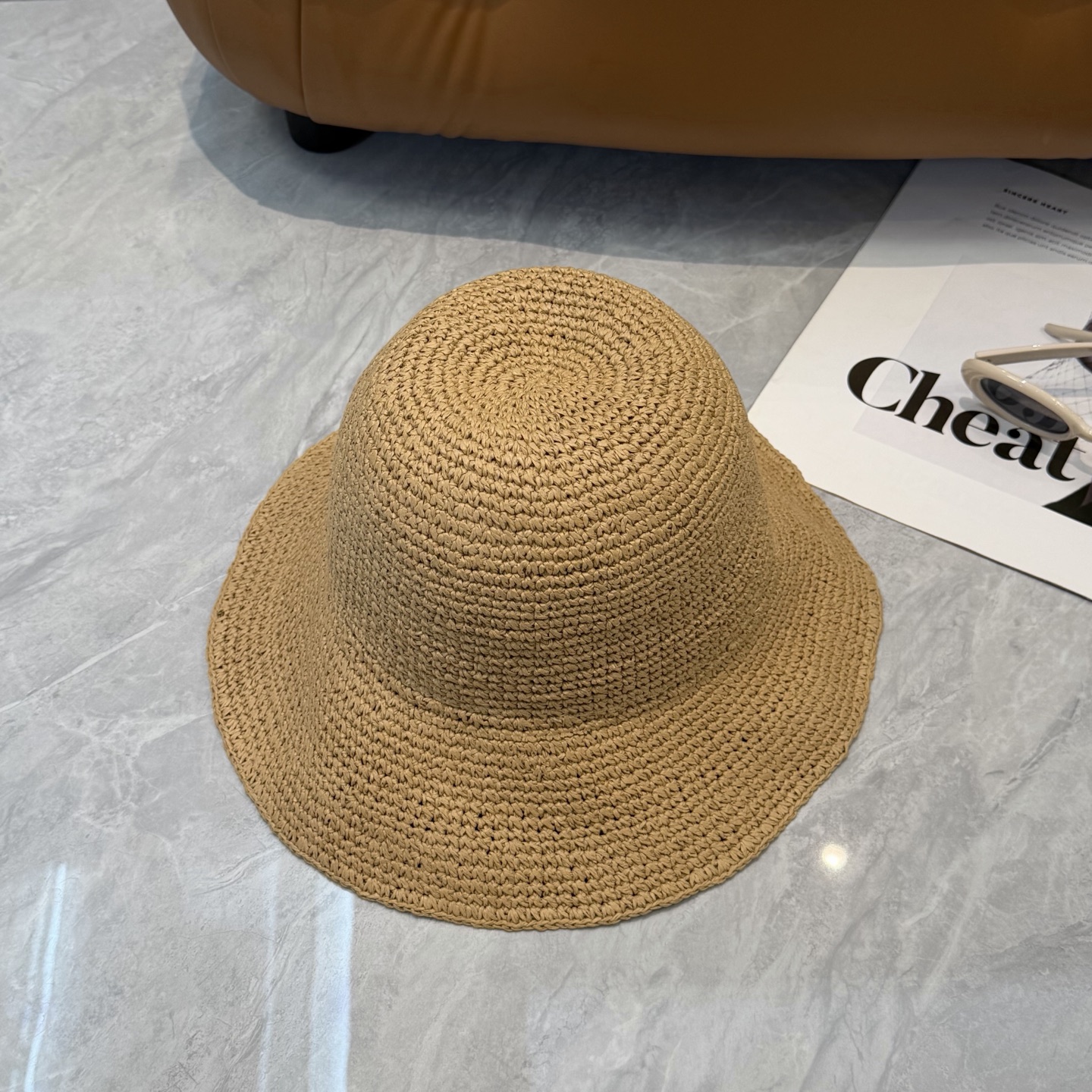 Celine 赛琳CELINE新款拉菲草帽，纯手工钩织，产量极少，重工打造， ，头围57cm