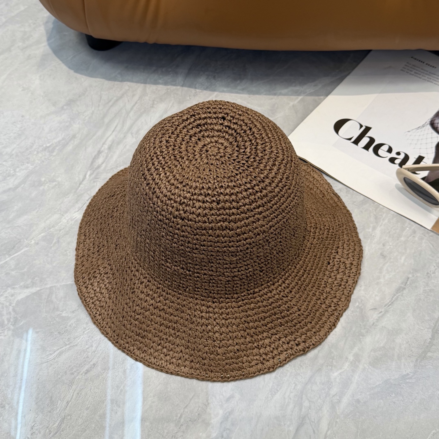 Celine 赛琳CELINE新款拉菲草帽，纯手工钩织，产量极少，重工打造， ，头围57cm