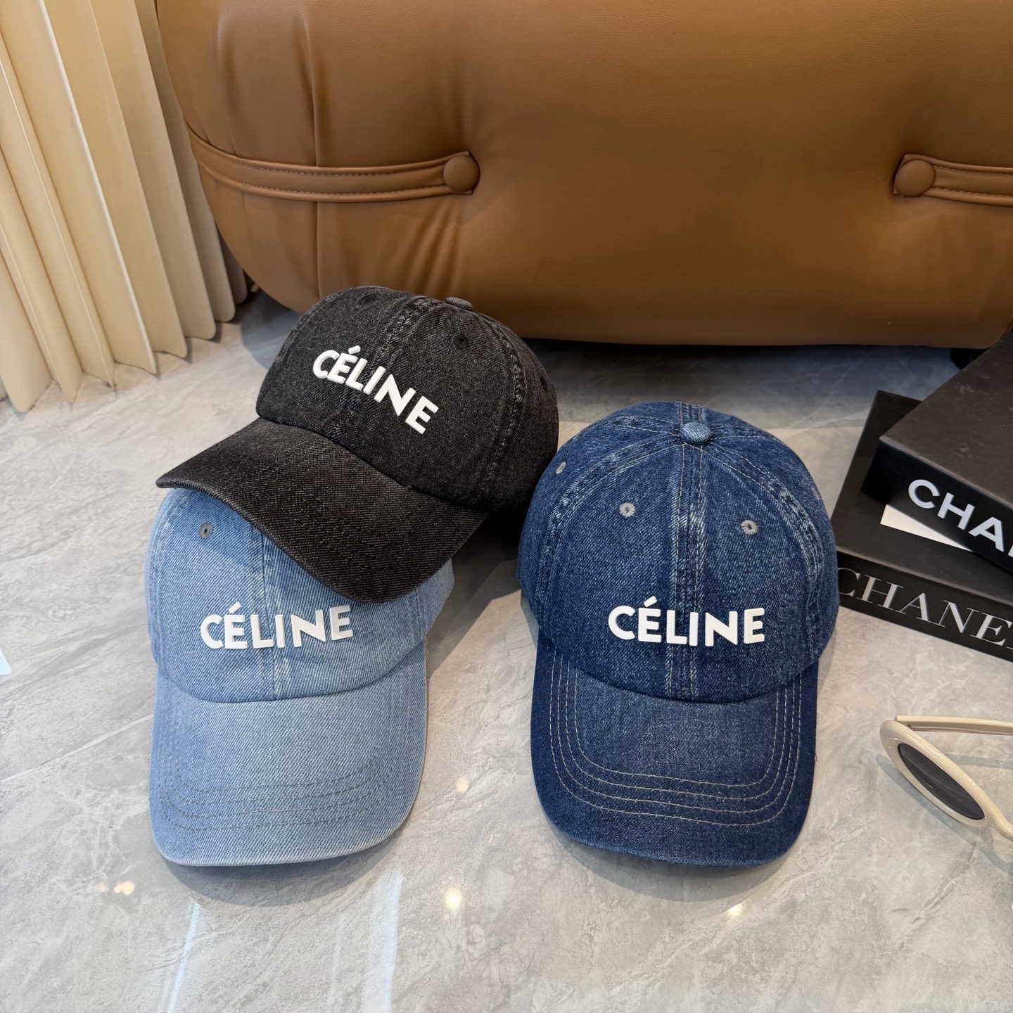 💛配防尘袋【CELINE赛琳】新款牛仔棒球帽🧢，出街必备超好搭配，赶紧入手！