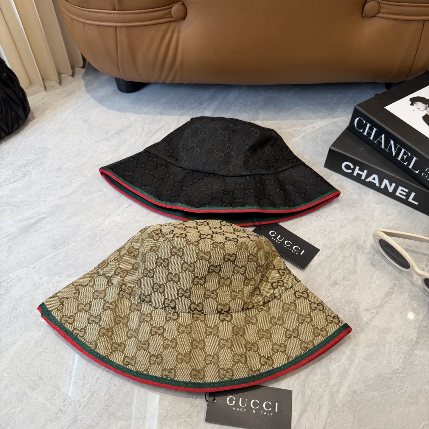 原单品质GUCCI古奇渔夫帽👒官网新品Gucci渔夫帽火爆来袭 工艺非常精美 高档大气上档次！低调奢华，