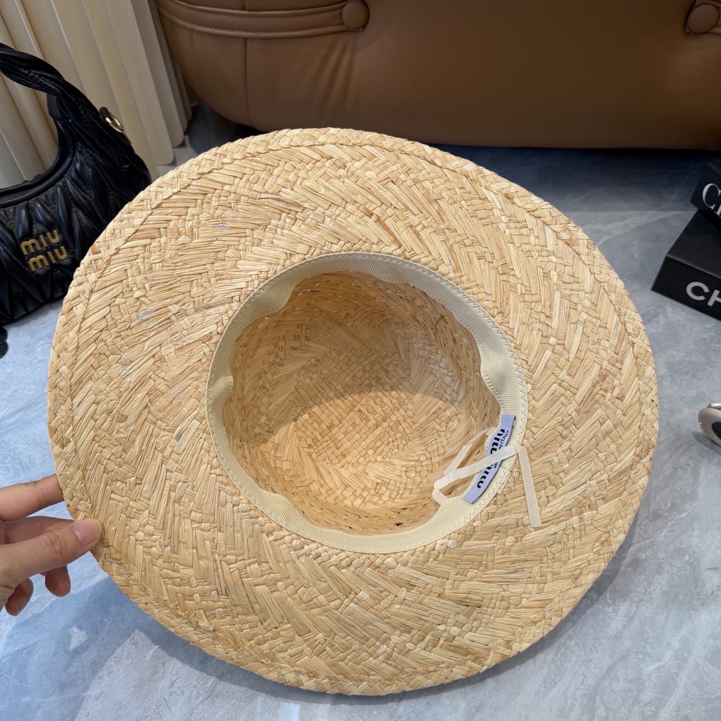 缪缪miumiu 新款草帽，高级定制，名媛风，夏季防晒防紫外线，出行必备，百搭好看