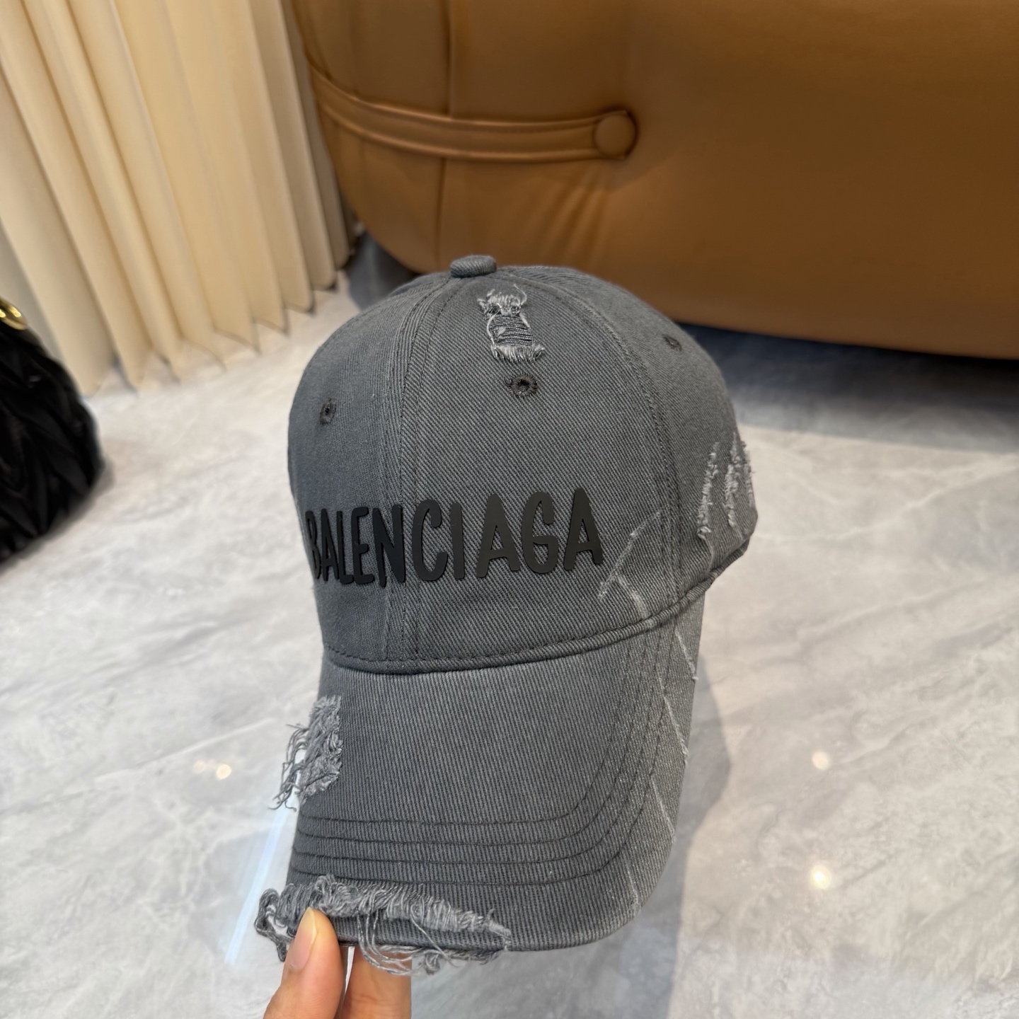 Balenciaga 巴黎世家 洗水破洞棒球帽 必爆 🔥BALENCIAGA巴黎世家新款洗水纯棉棒球帽重