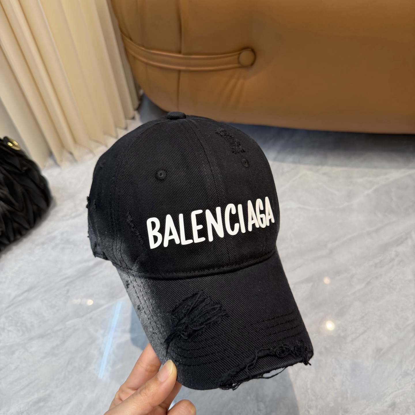 Balenciaga 巴黎世家 洗水破洞棒球帽 必爆 🔥BALENCIAGA巴黎世家新款洗水纯棉棒球帽重