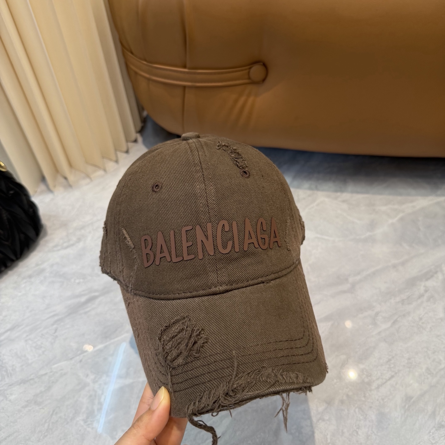 Balenciaga 巴黎世家 洗水破洞棒球帽 必爆 🔥BALENCIAGA巴黎世家新款洗水纯棉棒球帽重
