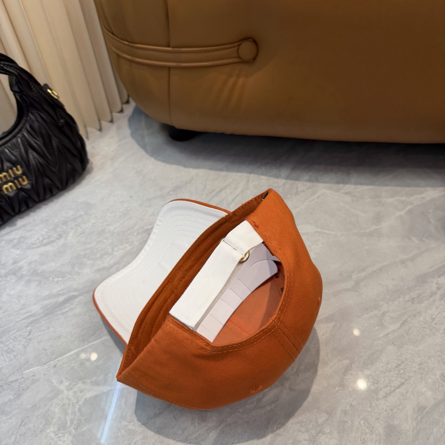 Hermès HERMÈS (爱马仕)最新款 棒球帽 拼色H 开模订制 透气帆布面料+ 精钢调节扣