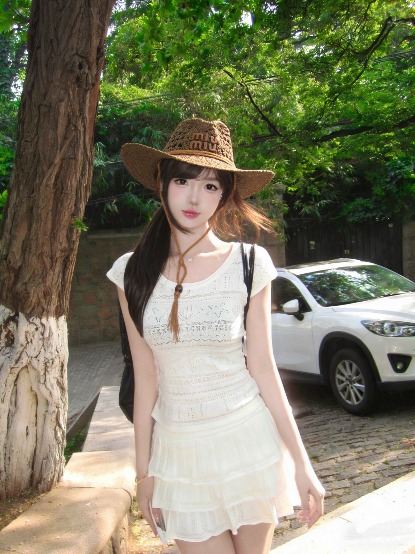 Miu Miu 缪缪miumiu新款草帽，高级定制，细节待上，夏季防晒防紫外线，出行 ，百搭