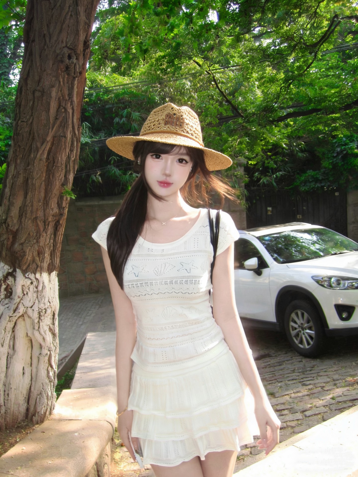Miu Miu 缪缪miumiu新款草帽，高级定制，细节待上，夏季防晒防紫外线，出行 ，百搭