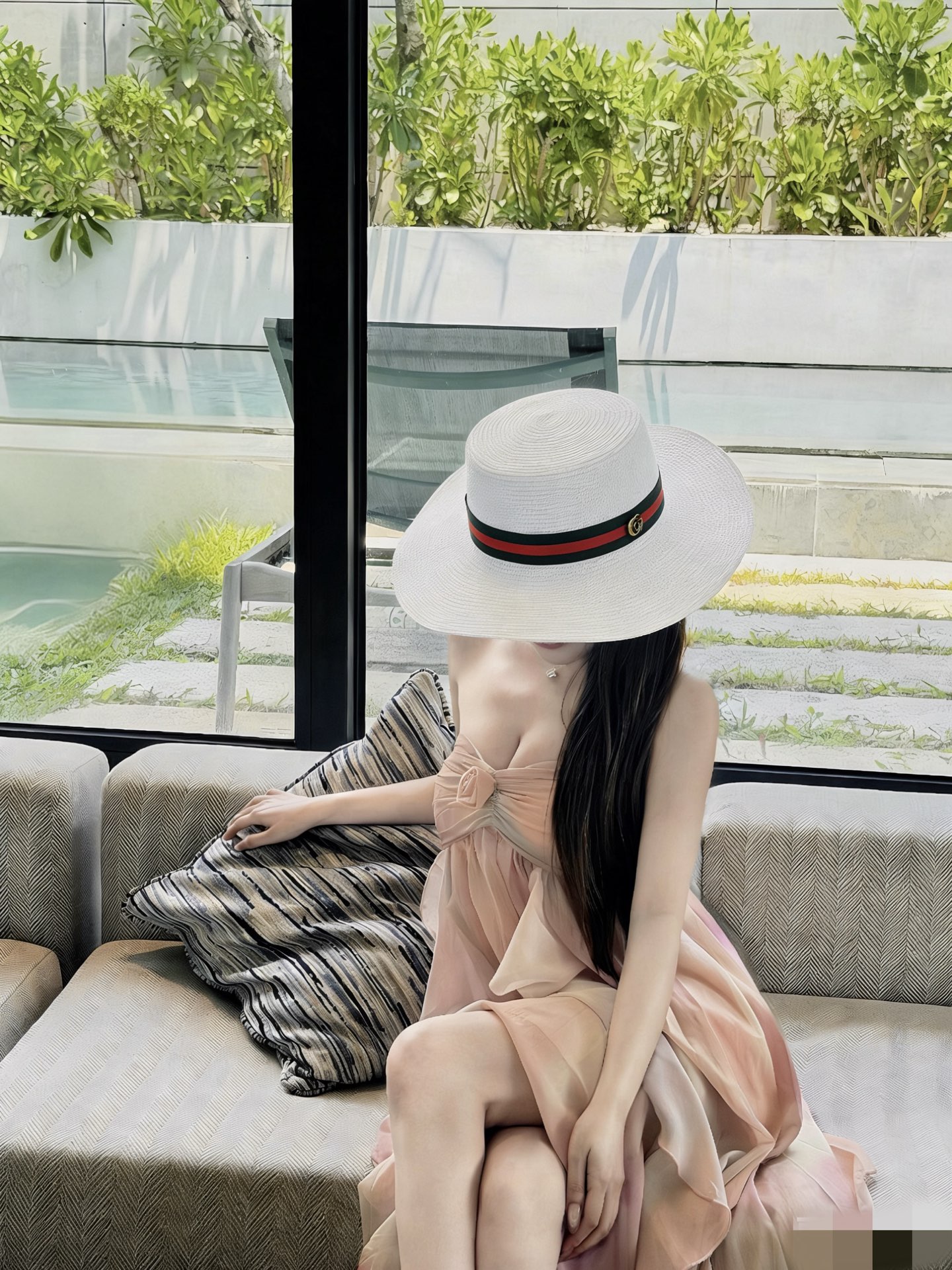 Gucci 古奇新款礼帽，遮阳草帽，夏季沙滩出游 头围57cm