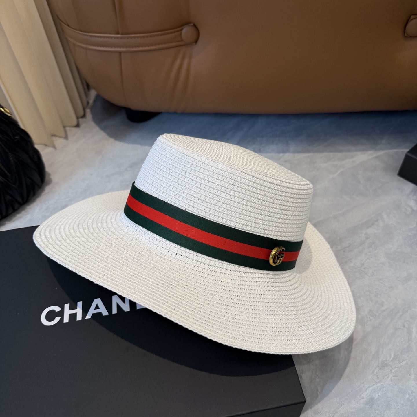 Gucci 古奇新款礼帽，遮阳草帽，夏季沙滩出游 头围57cm