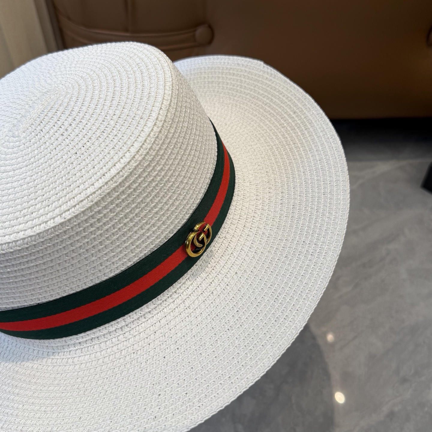 Gucci 古奇新款礼帽，遮阳草帽，夏季沙滩出游 头围57cm