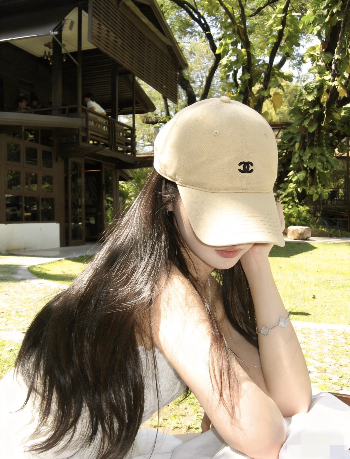 CHANEL香奈儿】新款简约刺绣logo棒球帽，新款出货，大牌款超好搭配，赶紧入手！