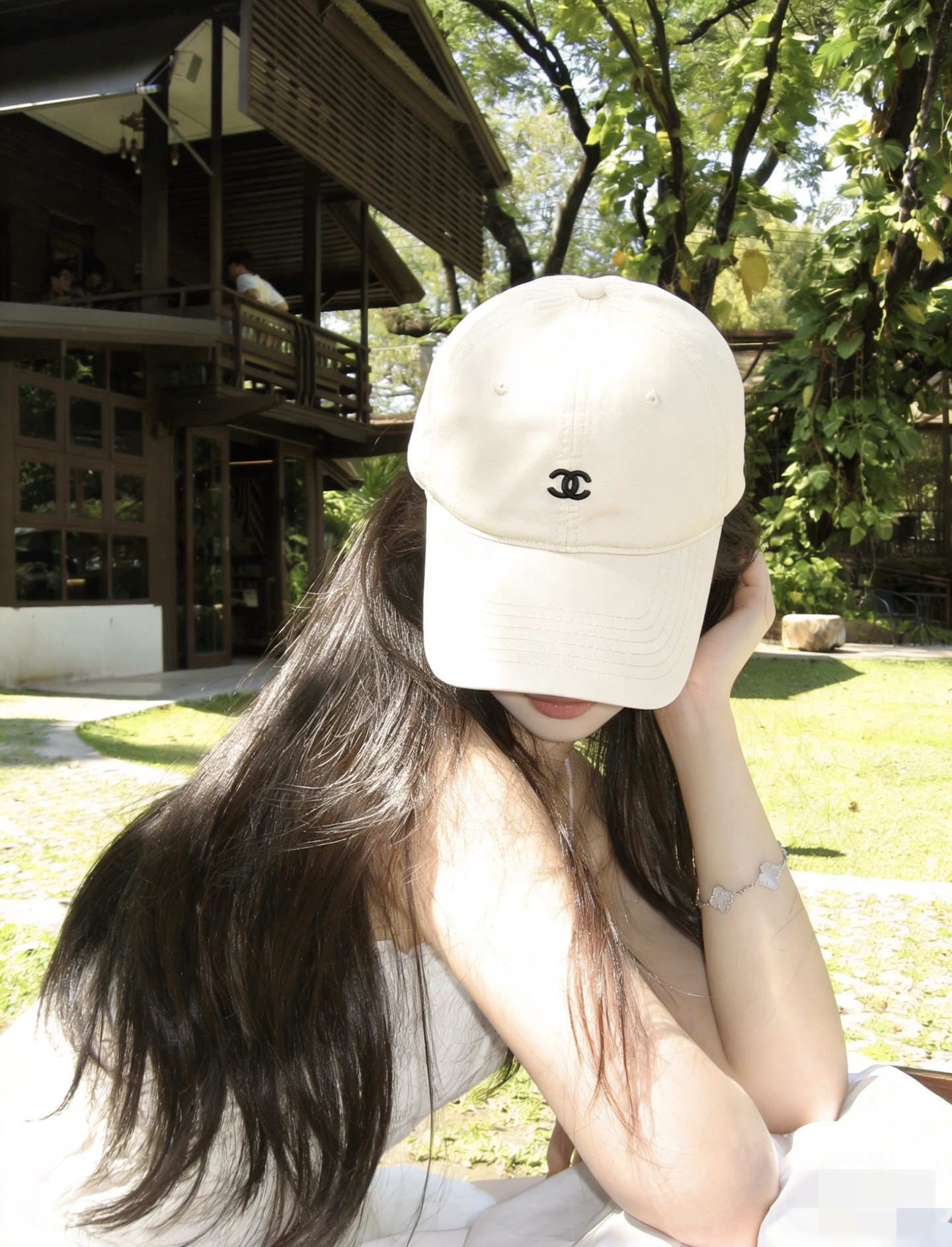 CHANEL香奈儿】新款简约刺绣logo棒球帽，新款出货，大牌款超好搭配，赶紧入手！