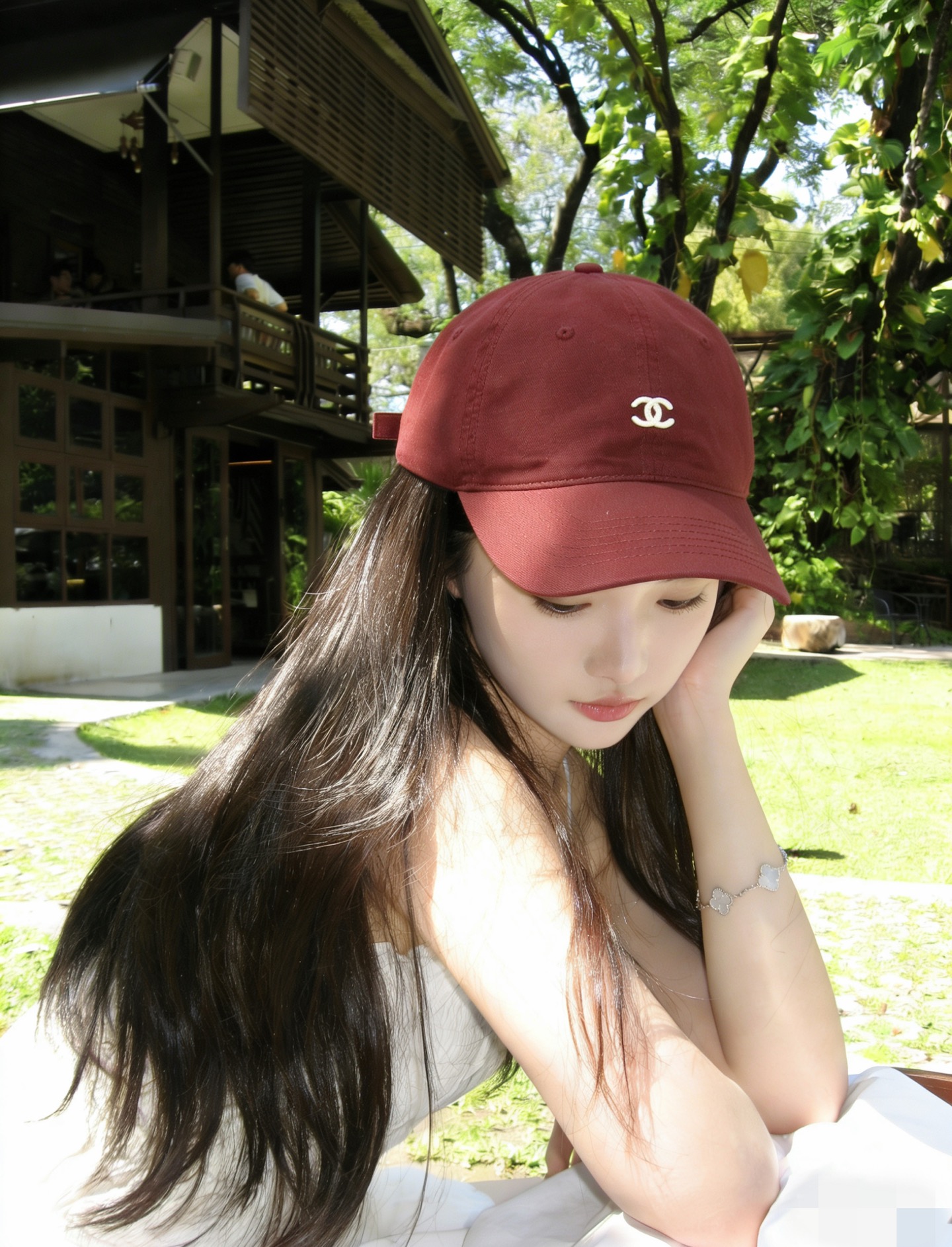 CHANEL香奈儿】新款简约刺绣logo棒球帽，新款出货，大牌款超好搭配，赶紧入手！